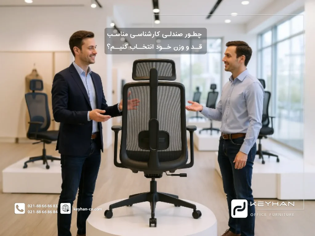 چطور صندلی کارشناسی مناسب قد و وزن خود انتخاب کنیم؟